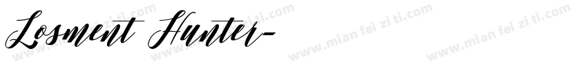 Losment Hunter字体转换